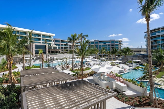 view of community featuring a pool