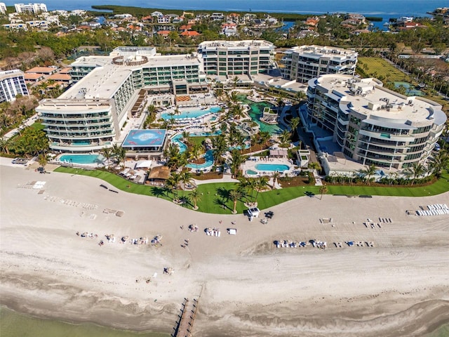 1591 Gulf Of Mexico Dr Unit 311, Longboat Key, FL 34228 - birds eye view of property featuring a view of city and a water view