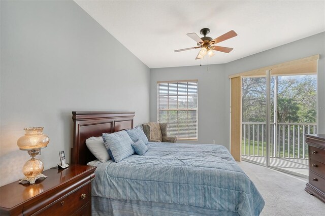 4517 Streamside Ct Unit 1905, Sarasota, FL 34238 - carpeted bedroom featuring access to exterior and a ceiling fan