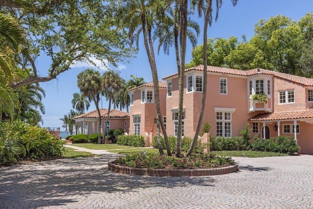 view of mediterranean / spanish house