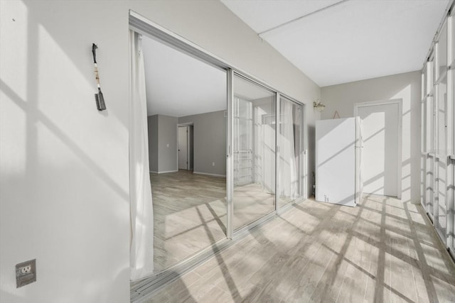 interior space featuring light hardwood / wood-style flooring