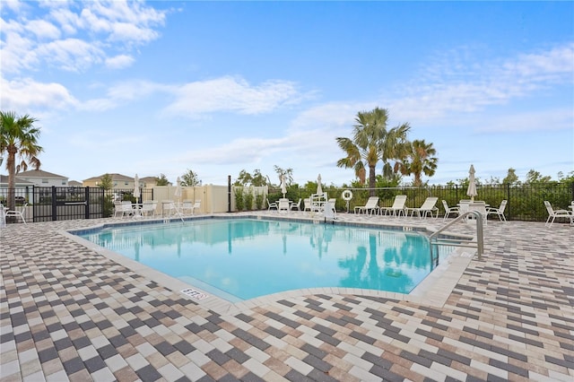 view of pool with a patio area