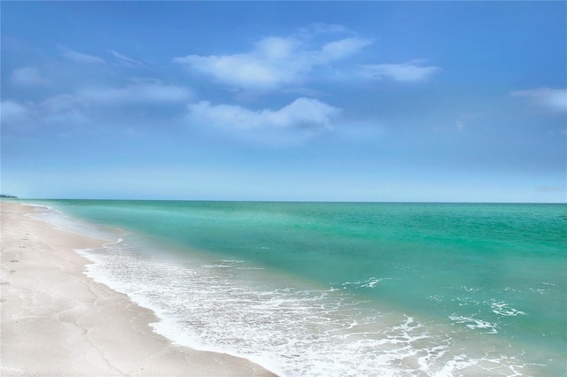 property view of water with a view of the beach