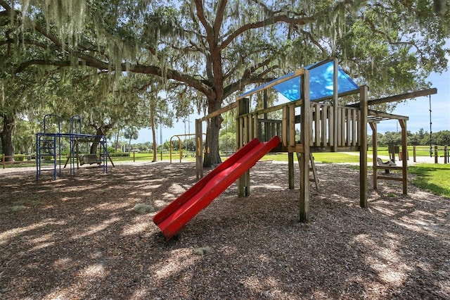 view of play area