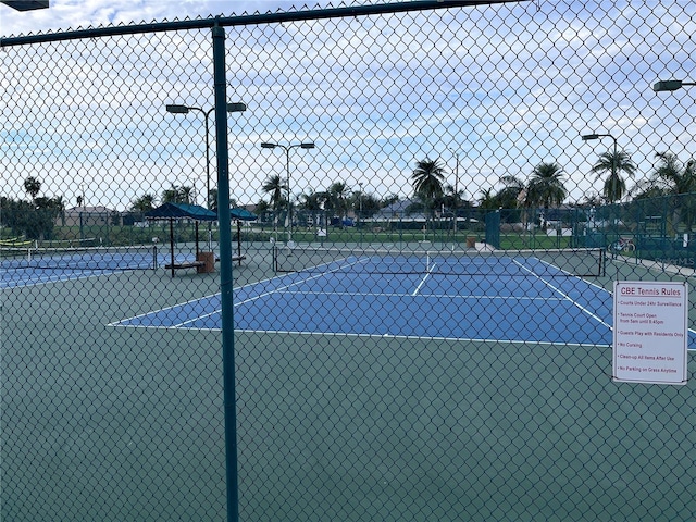 view of tennis court