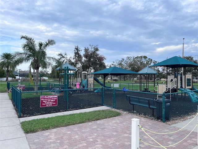 view of play area