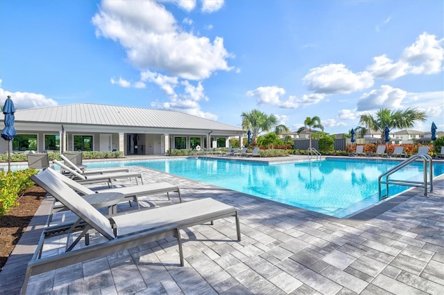 view of pool with a patio