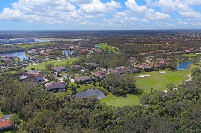 10209 Discovery Ter, Bradenton, FL 34212 - aerial view of property's location featuring a local golf course, nearby suburban area, and a nearby body of water