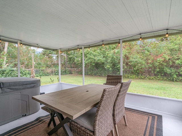 sunroom featuring a healthy amount of sunlight