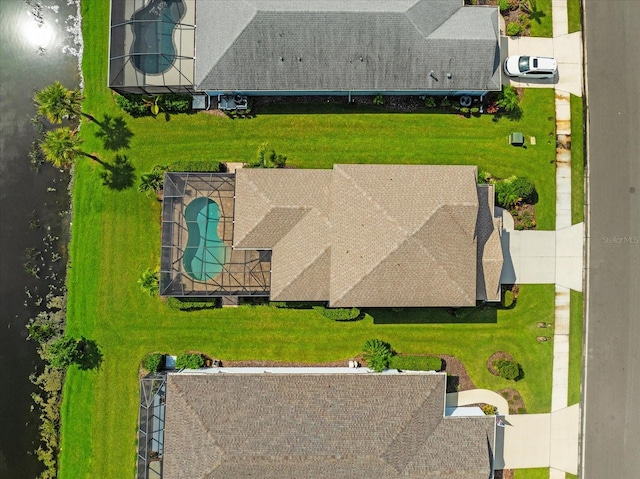4704 Foxtail Dr, Parrish, FL 34219 - bird's eye view of a pool area