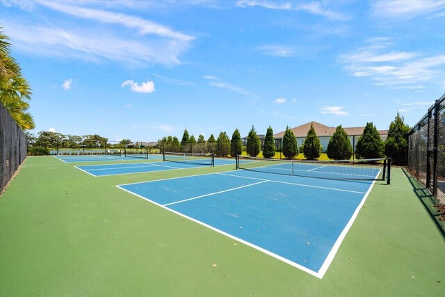 4704 Foxtail Dr, Parrish, FL 34219 - view of tennis court with fence