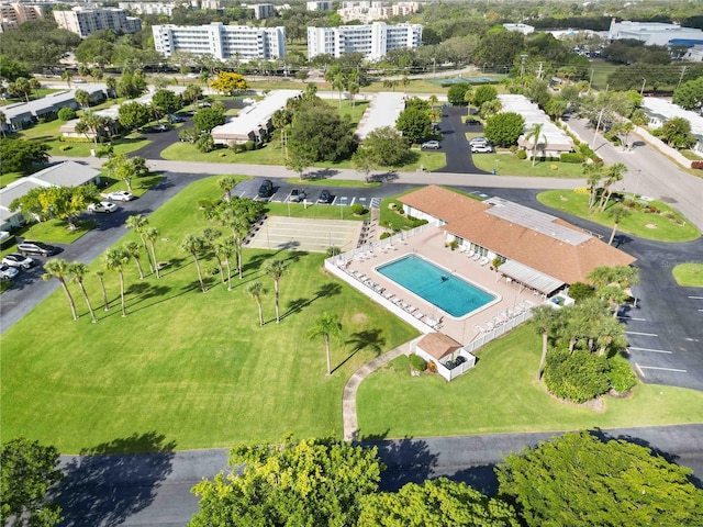 birds eye view of property