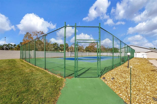 view of tennis court