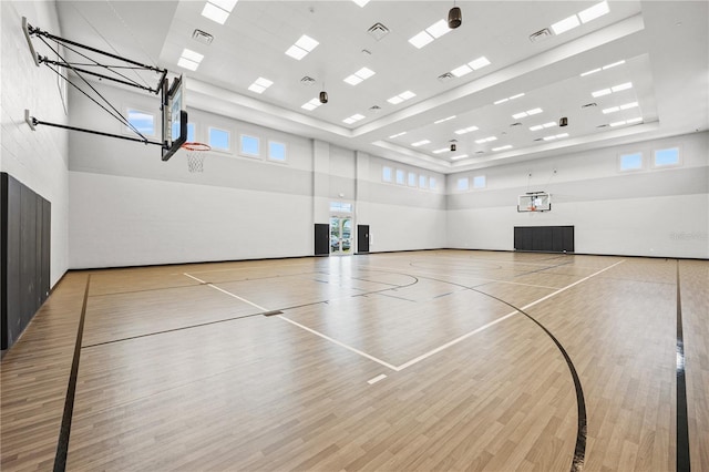 view of basketball court