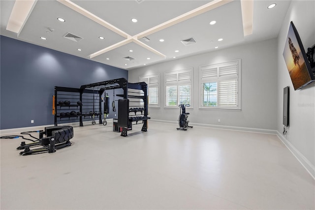 view of exercise room