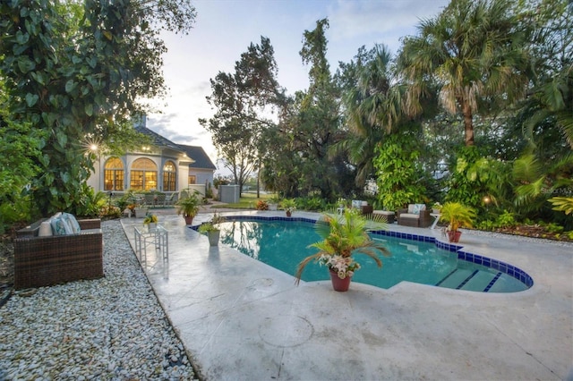 view of pool with a patio area