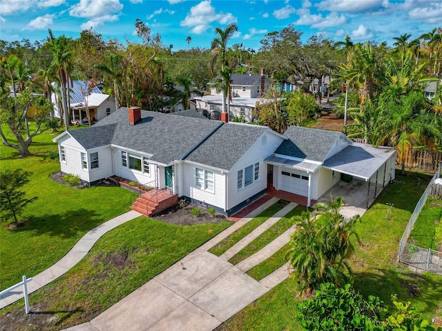 birds eye view of property