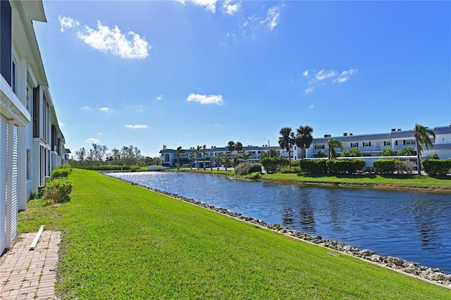 property view of water featuring a residential view