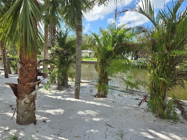 view of home's community featuring a water view