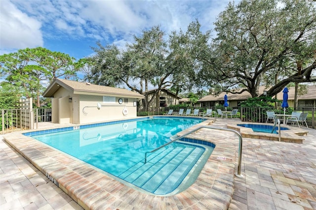 view of pool with a patio area