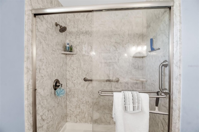 bathroom with walk in shower