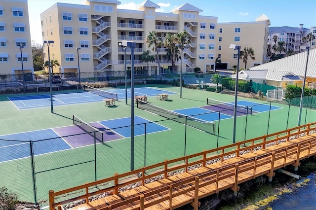 view of sport court with basketball court