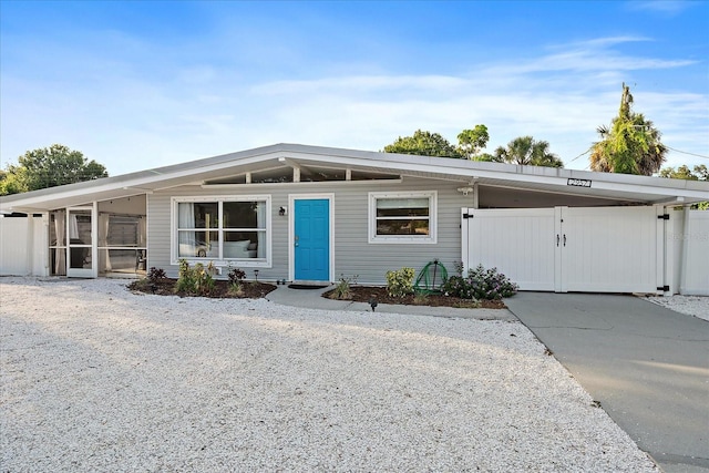 manufactured / mobile home with a carport