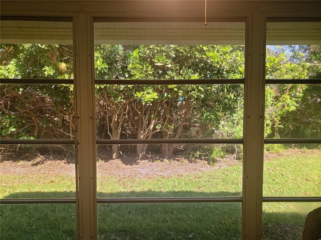 unfurnished sunroom with a wealth of natural light