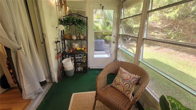 view of sunroom