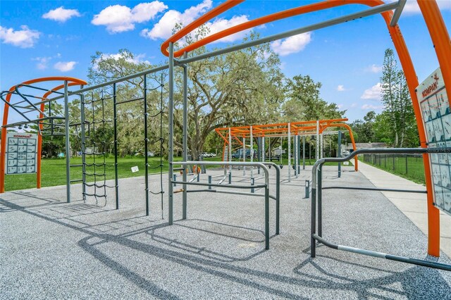 view of property's community featuring a playground