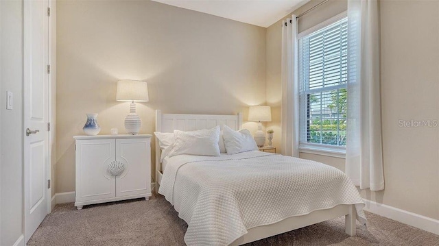 bedroom featuring carpet floors