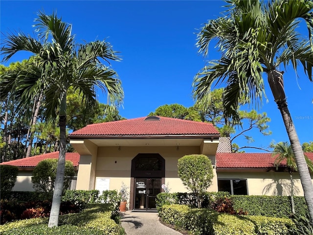 view of front of home