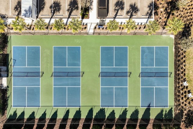 view of tennis court