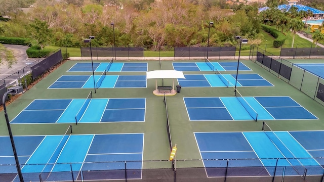 view of tennis court