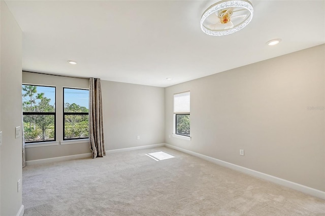 view of carpeted empty room