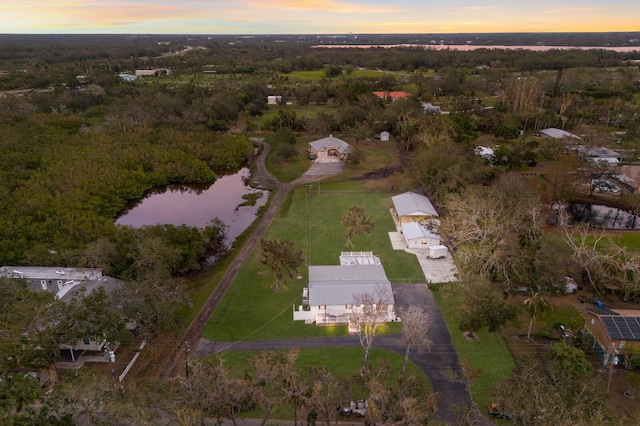 1640 Center Rd, Terra Ceia, FL 34250 - aerial overview of property's location with a large body of water