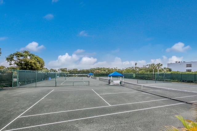 view of tennis court