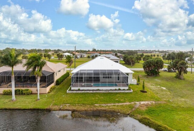 16381 Cape Horn Blvd, Punta Gorda, FL 33955 - aerial perspective of suburban area with a nearby body of water