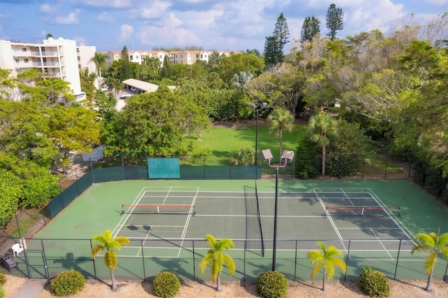 view of tennis court