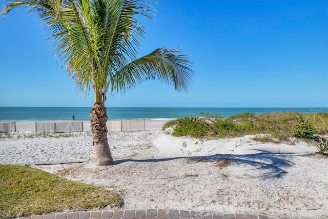 water view featuring a view of the beach