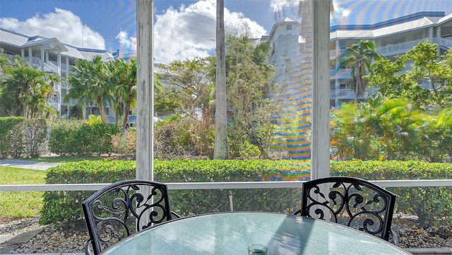 sunroom with a healthy amount of sunlight