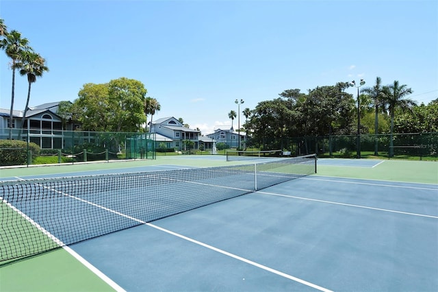 view of tennis court