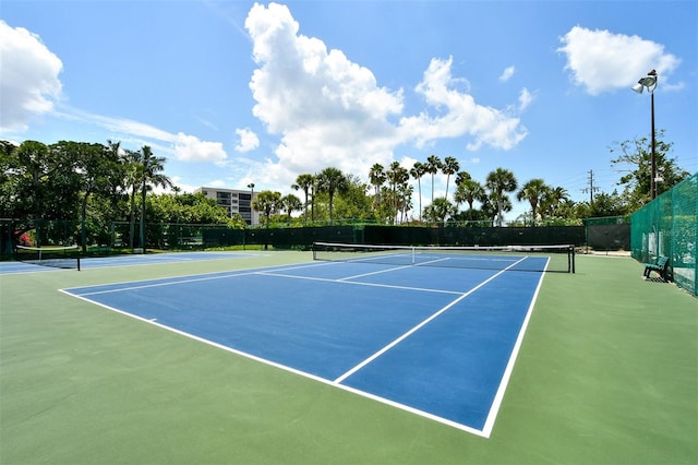 view of tennis court