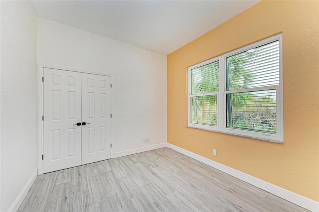 empty room featuring light hardwood / wood-style flooring