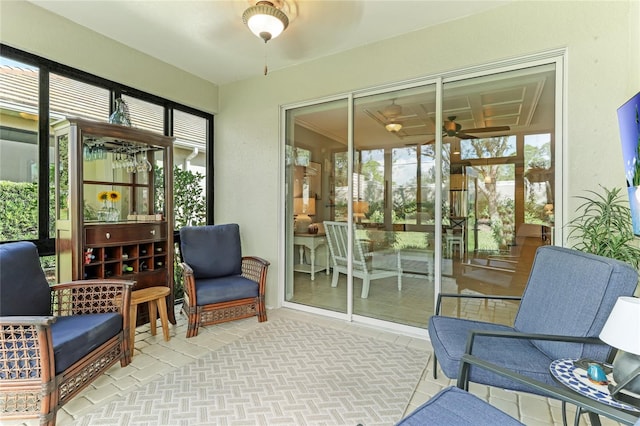 view of sunroom / solarium