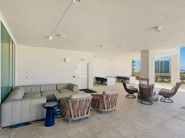 view of patio / terrace featuring an outdoor hangout area