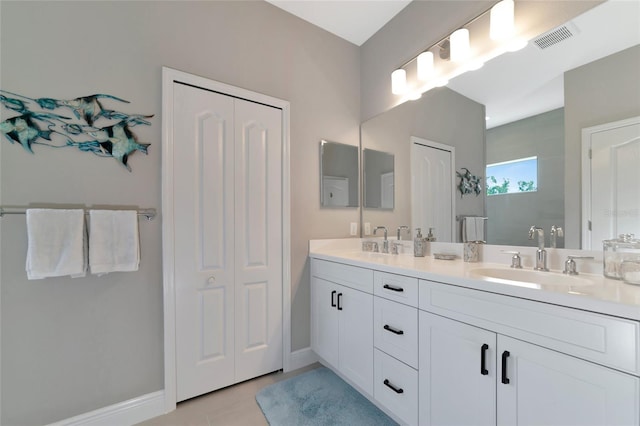 bathroom featuring vanity