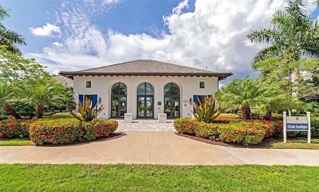 view of front of house featuring french doors