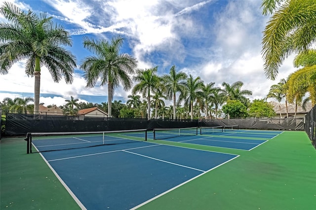 view of tennis court