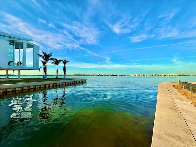 view of water feature